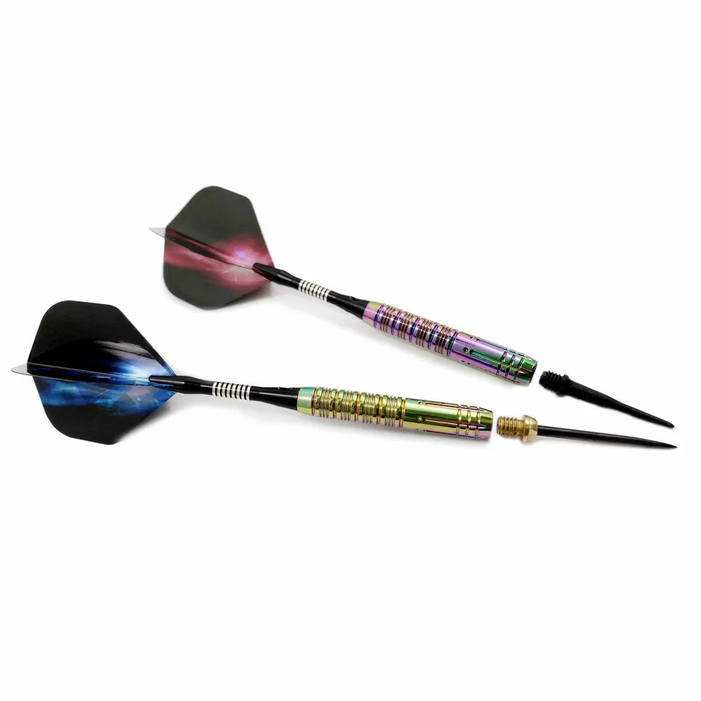 Professional Soft Tip Darts 3 Pcs/set of Competition Grade Darts 23g Rainbow Tungsten Steel Darts Set Darts Accessories