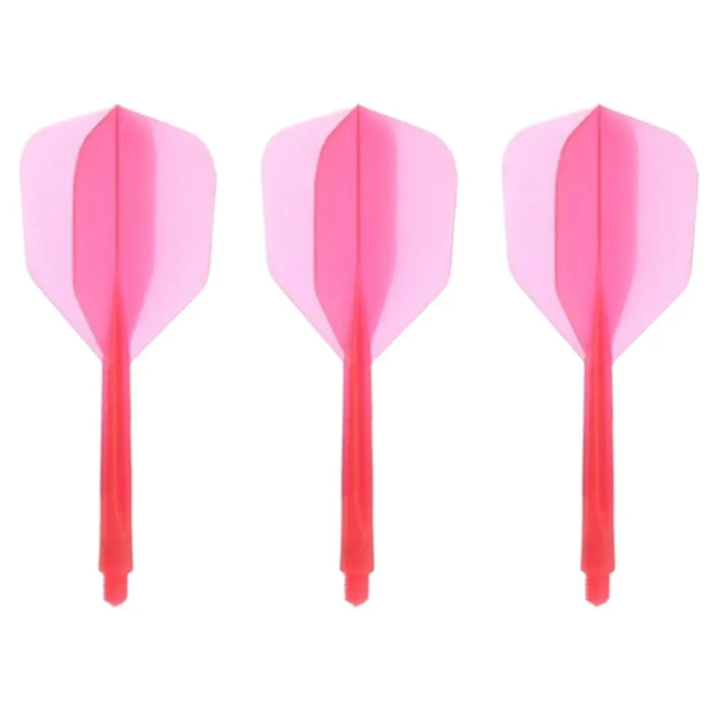 Integrated Dart Flights and Shafts 3pcs 2BA Integrated Flights and Shafts Dart Tail Leaf K Flex Four Feathered Flights for Steel