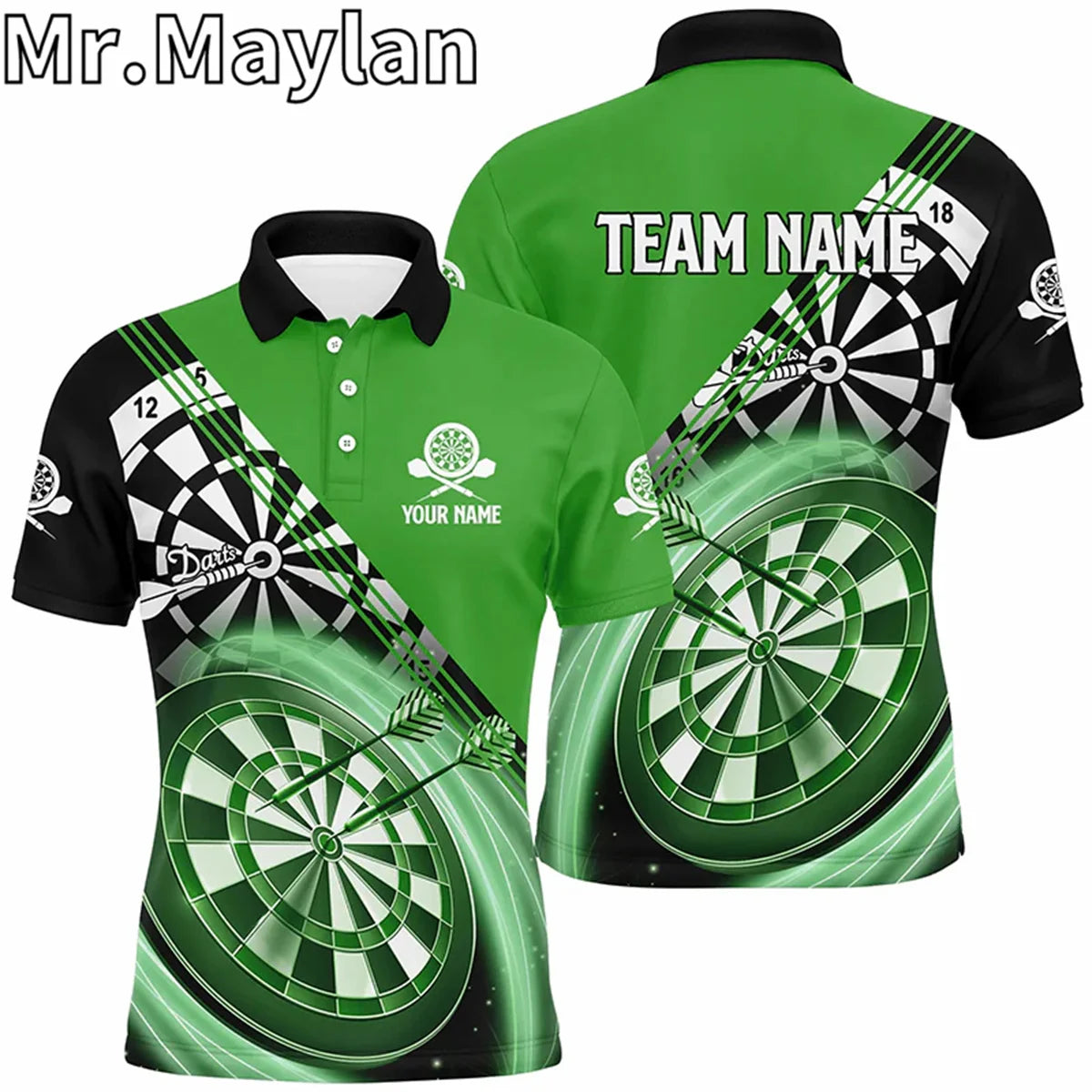 3D Personalized Funny Owl Darts Polo Shirts For Men Custom Brown Darts Team Jerseys Unique Darts Apparel Gifts For Darts Lovers