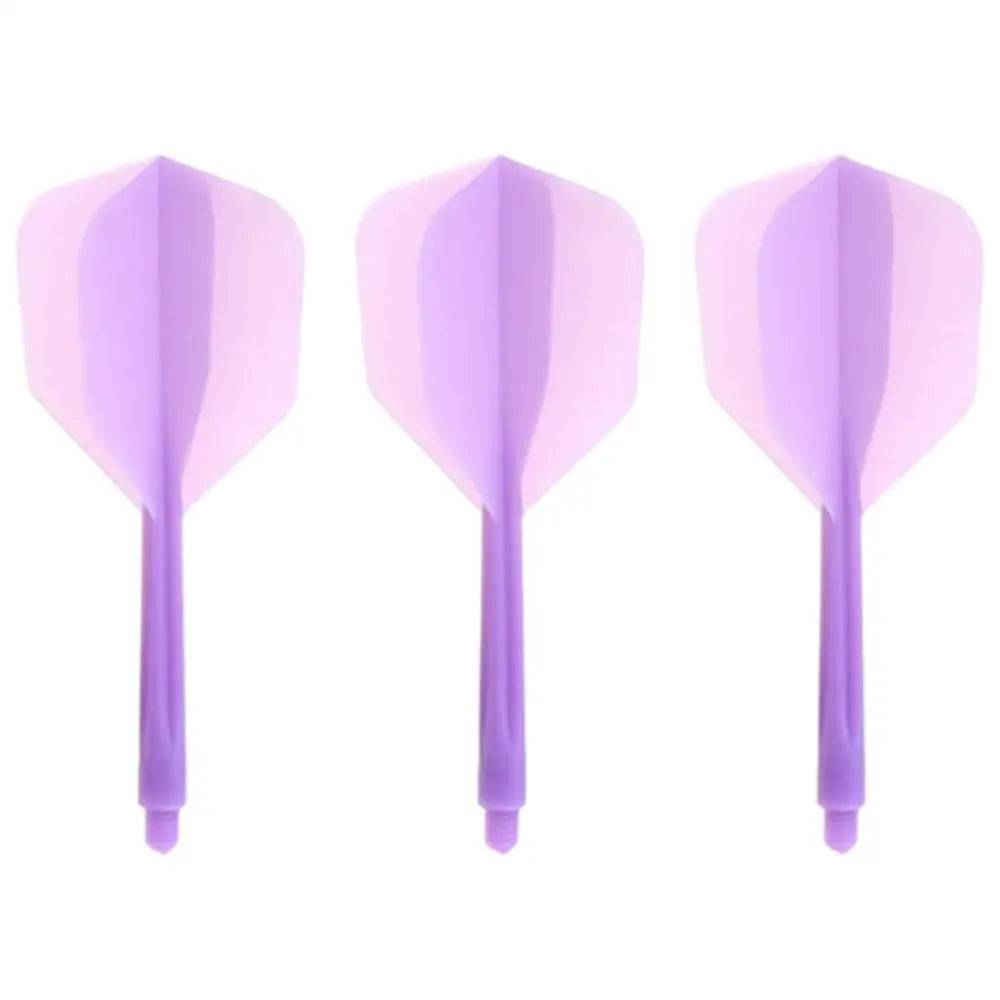 Integrated Dart Flights and Shafts 3pcs 2BA Integrated Flights and Shafts Dart Tail Leaf K Flex Four Feathered Flights for Steel