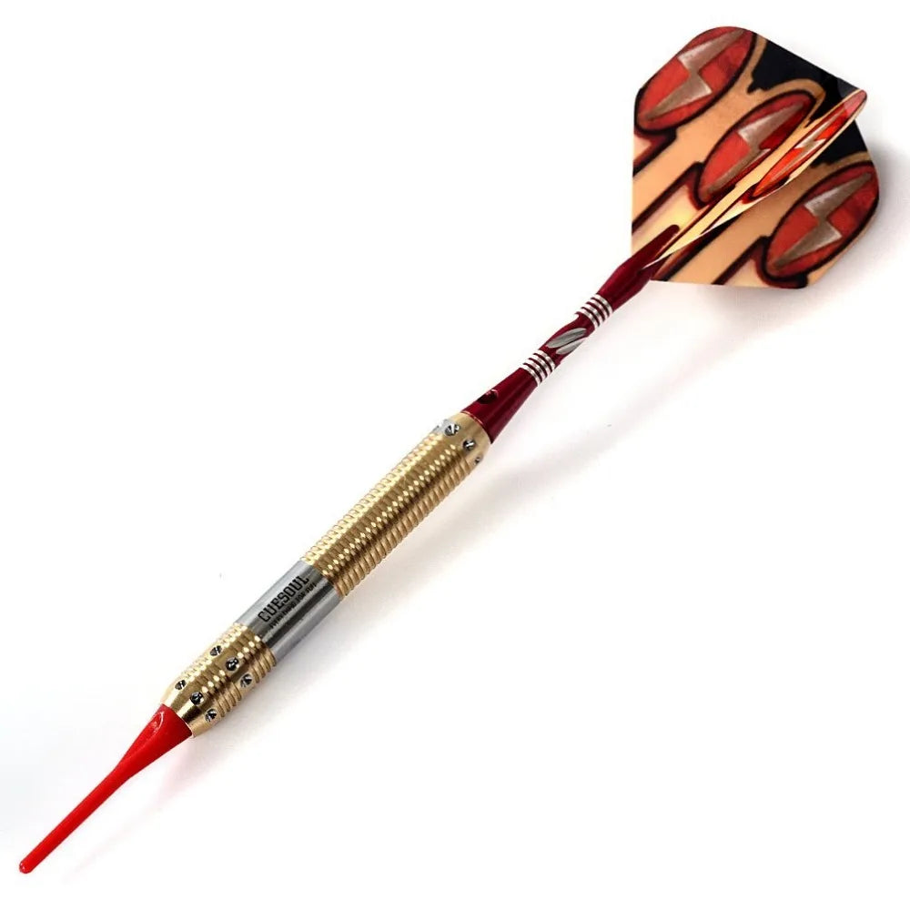 CUESOUL Soft Tip Darts Set with Golden 16g Dart Barrels