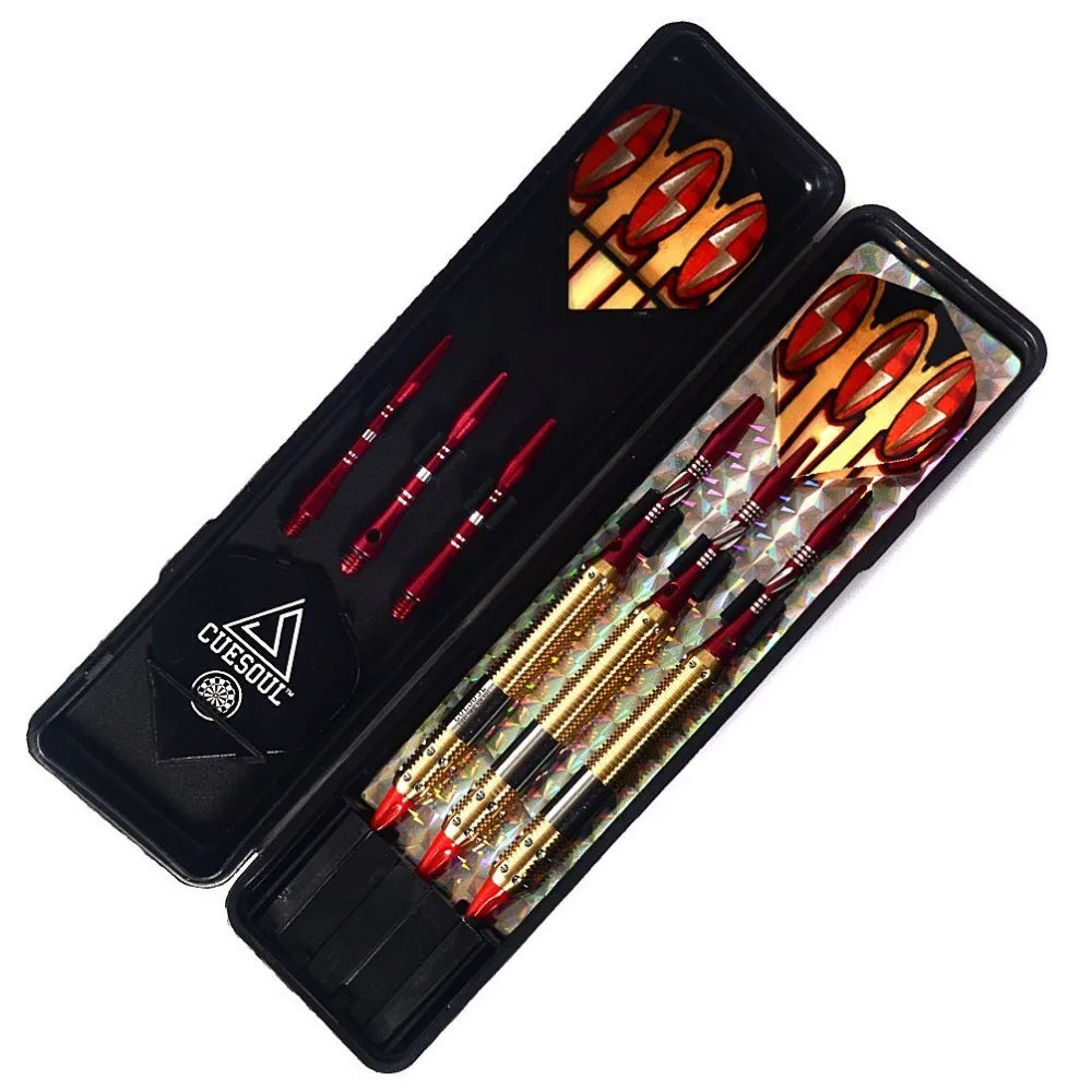 CUESOUL Soft Tip Darts Set with Golden 16g Dart Barrels