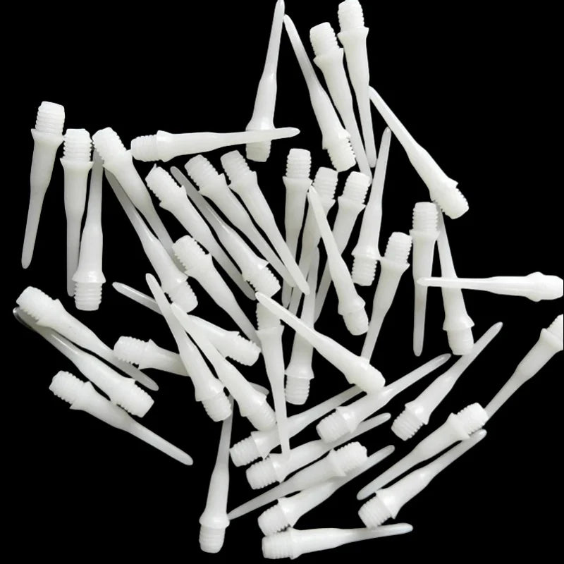 50PCS Soft Plastic Tips Points Needle Replacement Dart White Parts New