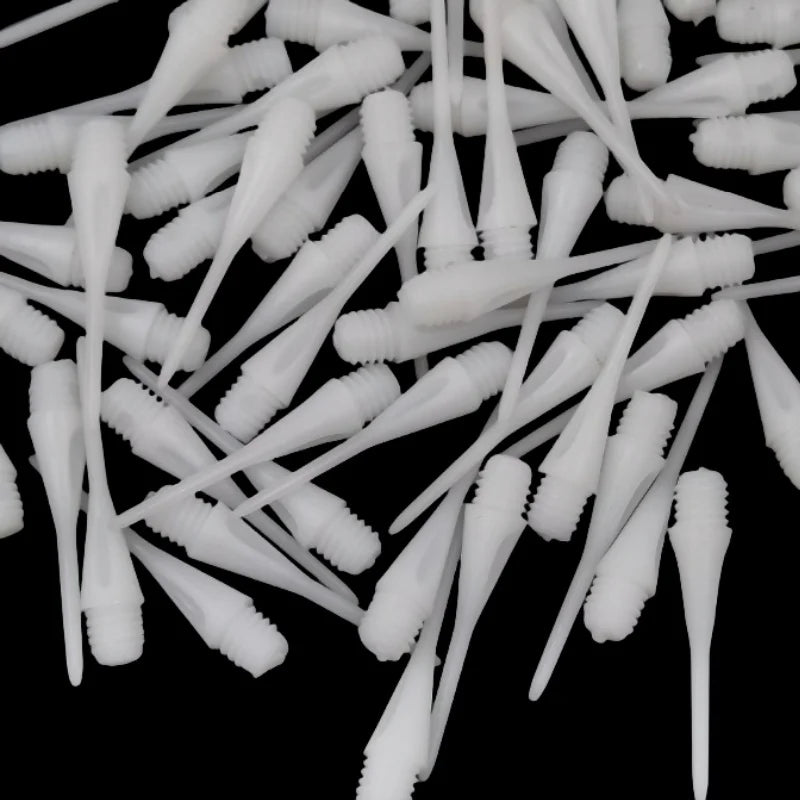 50PCS Soft Plastic Tips Points Needle Replacement Dart White Parts New