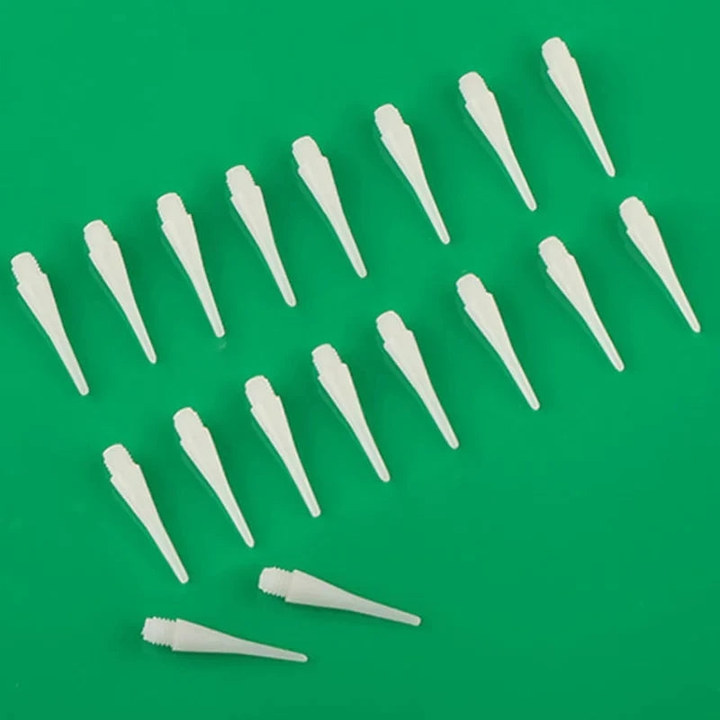 50PCS Soft Plastic Tips Points Needle Replacement Dart White Parts New