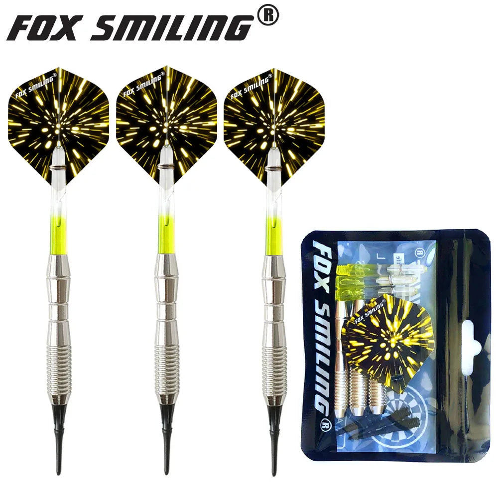 Fox Smiling 3pcs Soft Tip Dart Electronic Darts 17g 146mm Darts With