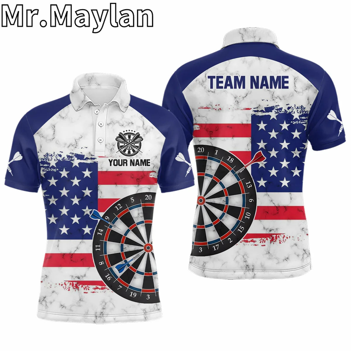 3D Personalized Funny Owl Darts Polo Shirts For Men Custom Brown Darts Team Jerseys Unique Darts Apparel Gifts For Darts Lovers