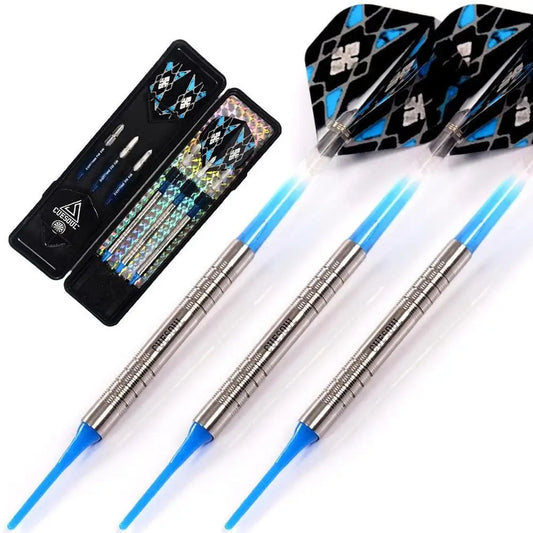 CUESOUL Soft Tip Darts Set Plastic Tip with Dart Case.16g Soft Tip