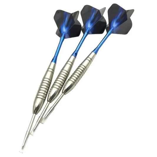 3pcs/set Of 22g Torpedo Silver Dart Needle Blue Aluminum Rod Blue