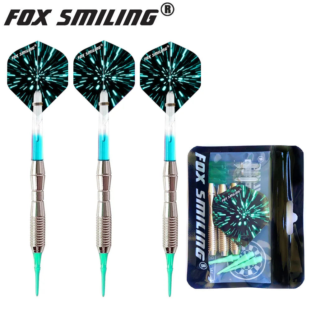 Fox Smiling 3pcs Soft Tip Dart Electronic Darts 17g 146mm Darts With