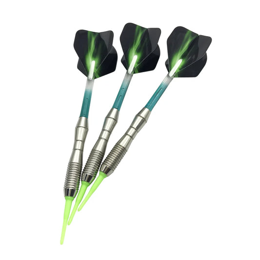 3pcs/set Soft-tip Darts Approximately 17g Blue Green Red Four-part
