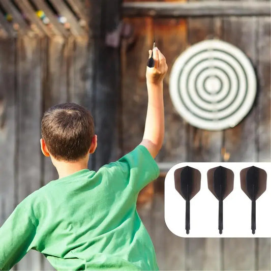 Dart Flights And Shafts 3pcs 2BA Darts Flights And Shafts Dart Tail Leaf K Flex Four Feathered Flights For Steel Tip And Soft
